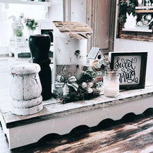 Load image into Gallery viewer, Oversized chippy white Riser