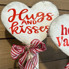 Load image into Gallery viewer, Set of 2 valentine spindles