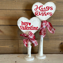 Load image into Gallery viewer, Set of 2 valentine spindles