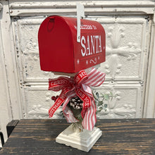Load image into Gallery viewer, Letters to Santa mailbox on spindle
