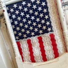 Load image into Gallery viewer, Flag hanging from spindles
