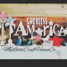 Load image into Gallery viewer, God bless America sign
