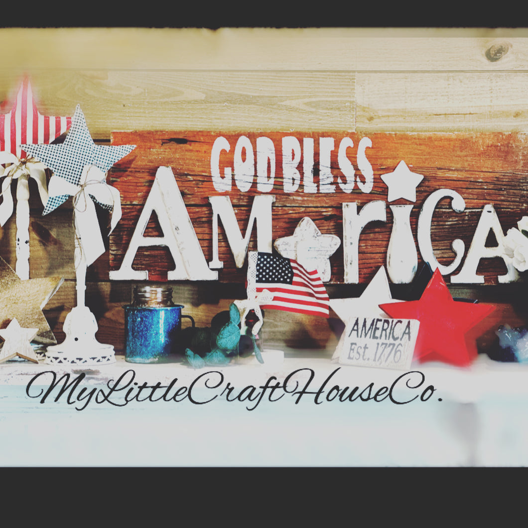 God bless America sign