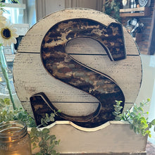 Load image into Gallery viewer, Monogram letter S sign
