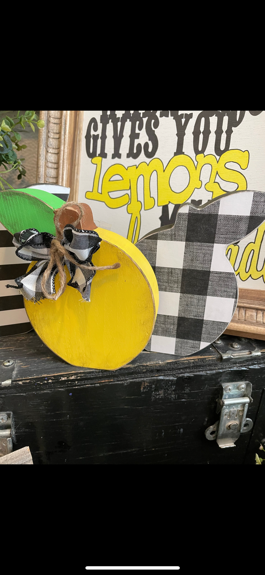 Set of 2 handcut Lemons