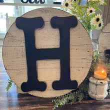Load image into Gallery viewer, Monogram letter H sign
