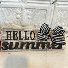 Load image into Gallery viewer, Tiered tray summer sign
