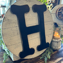 Load image into Gallery viewer, Monogram letter H sign
