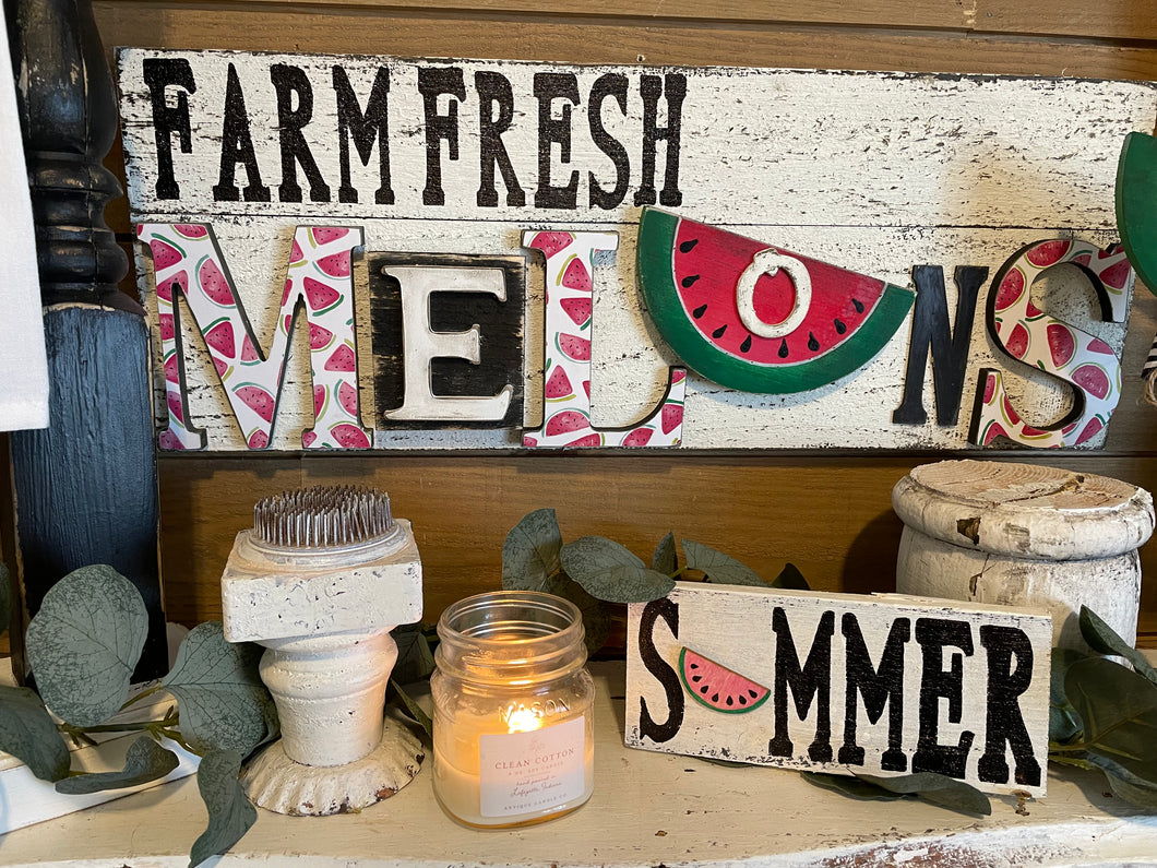 Farm fresh melons