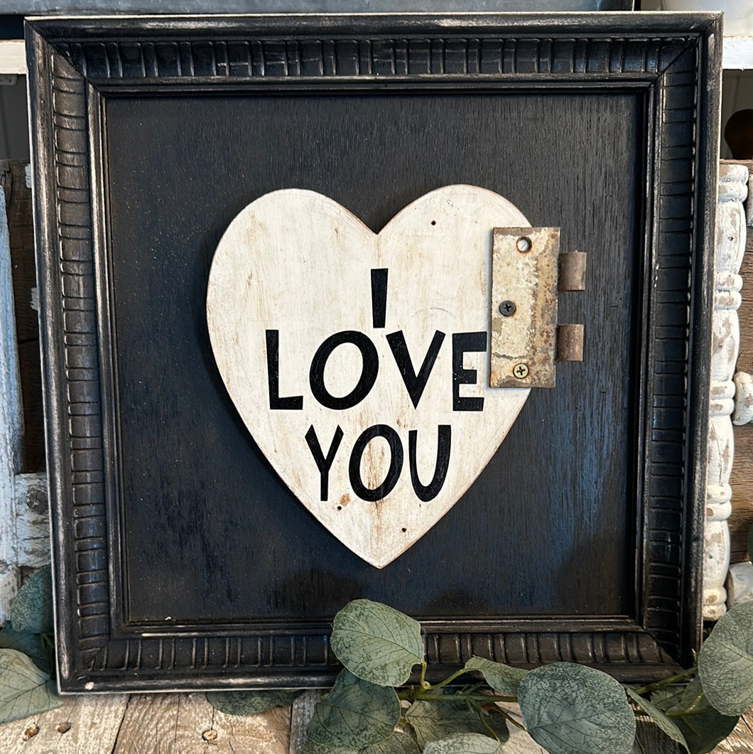 I love you sign with Trim