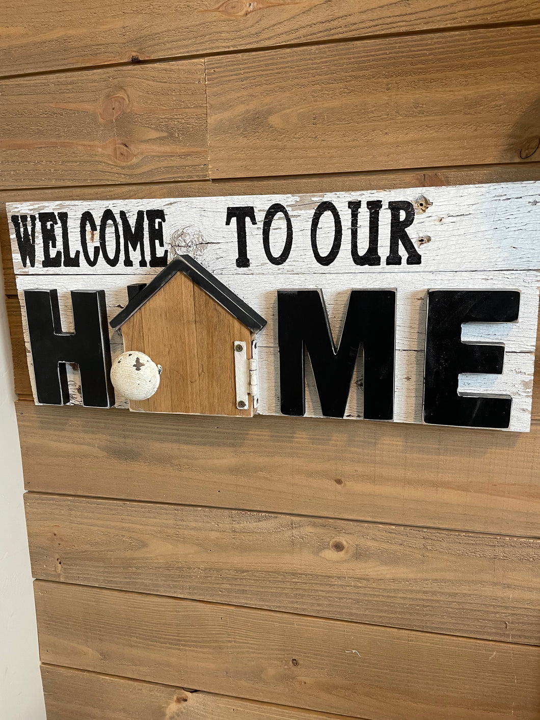 Welcome to our home sign