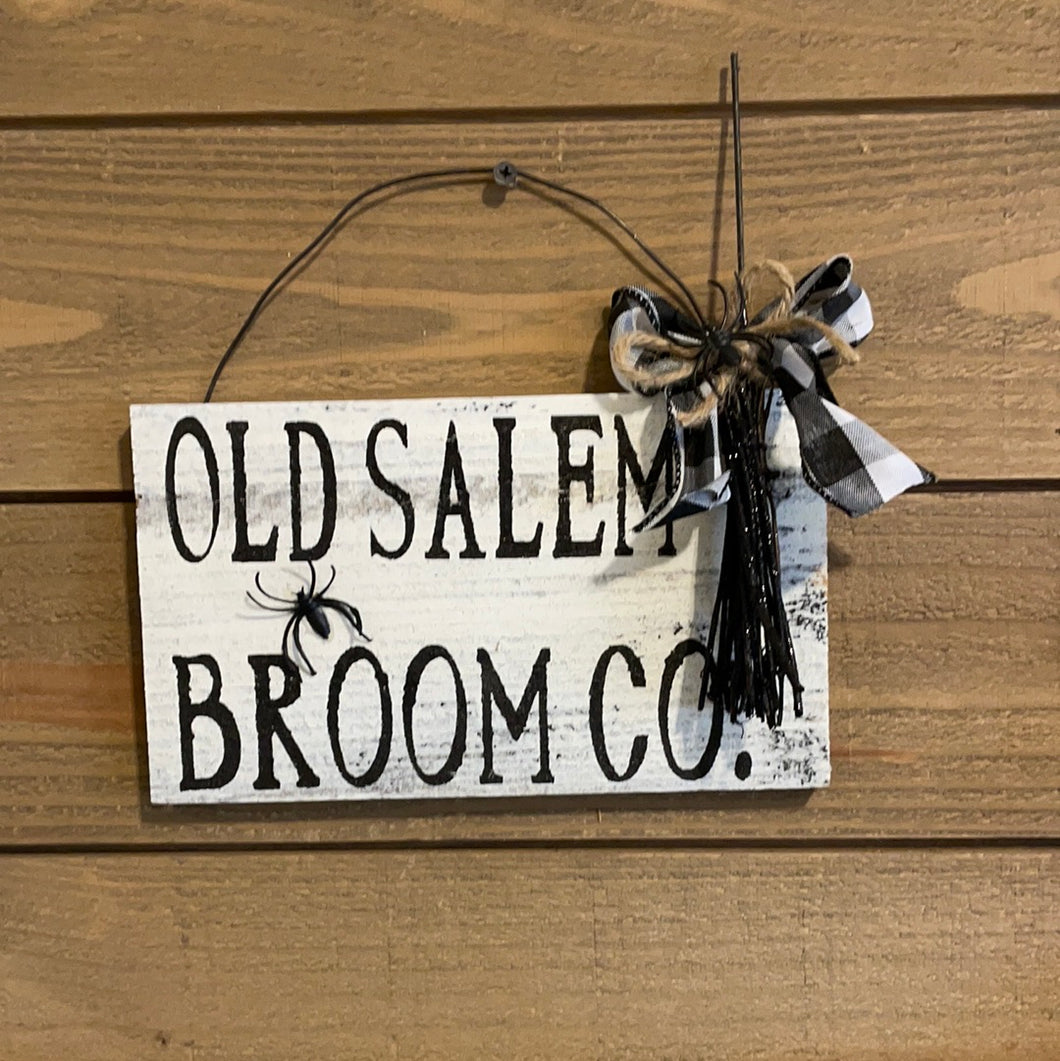 Old Salem broom co. Sign