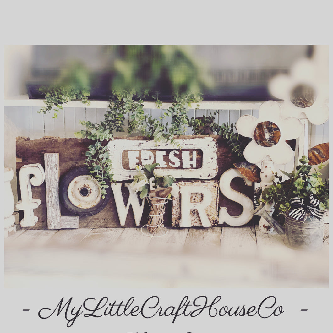 Fresh flowers sign