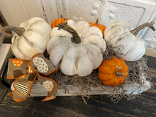 Load image into Gallery viewer, Pumpkin arrangement in antique brick mold
