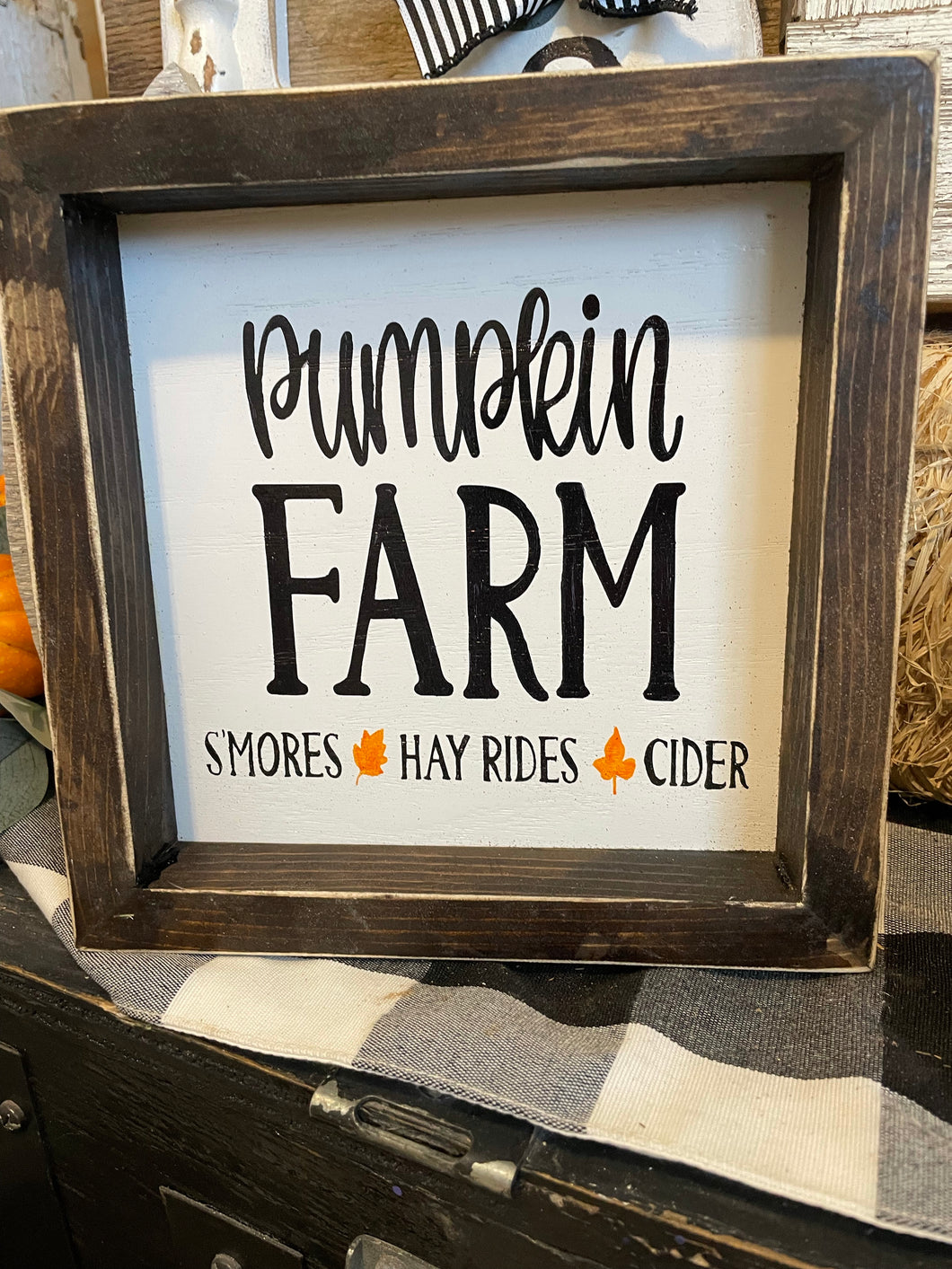 Pumpkin farm sign
