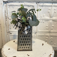 Load image into Gallery viewer, Antique cheese grater arrangement
