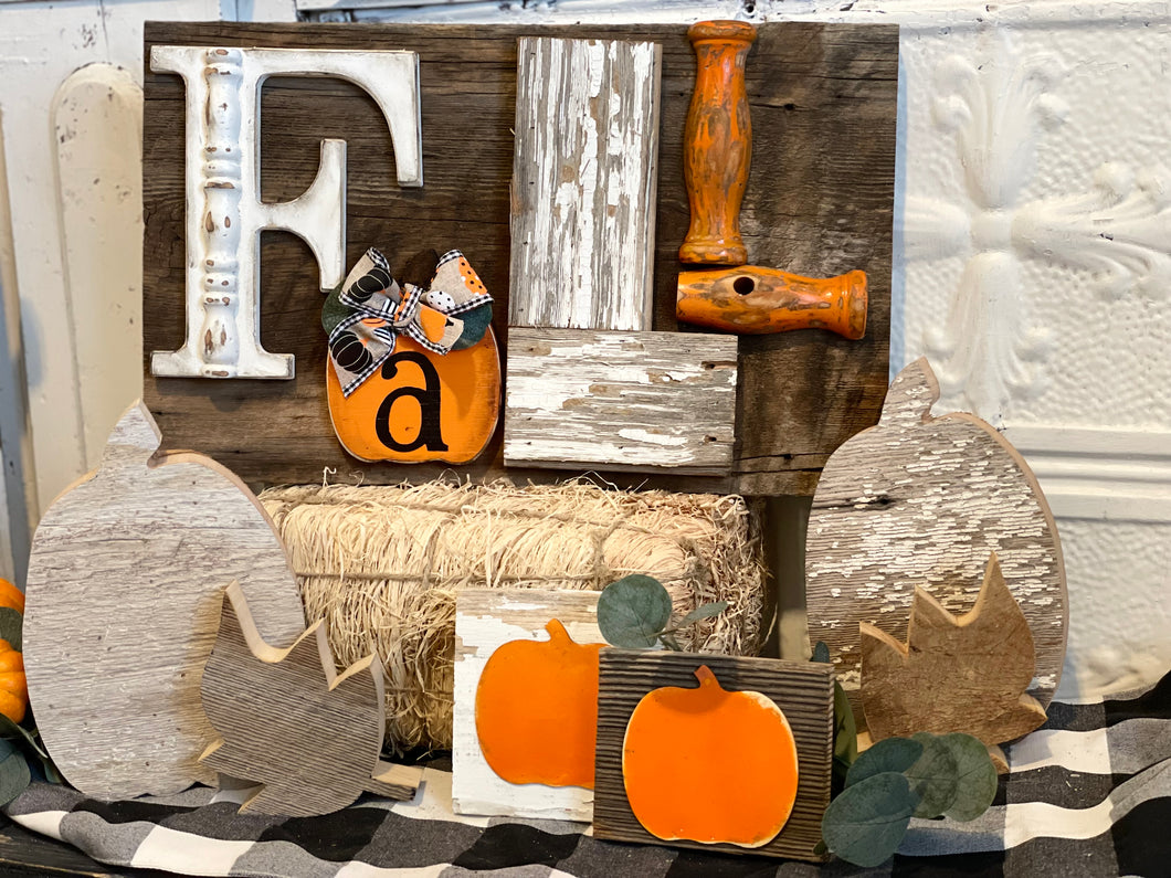 Fall Sign-orange/white