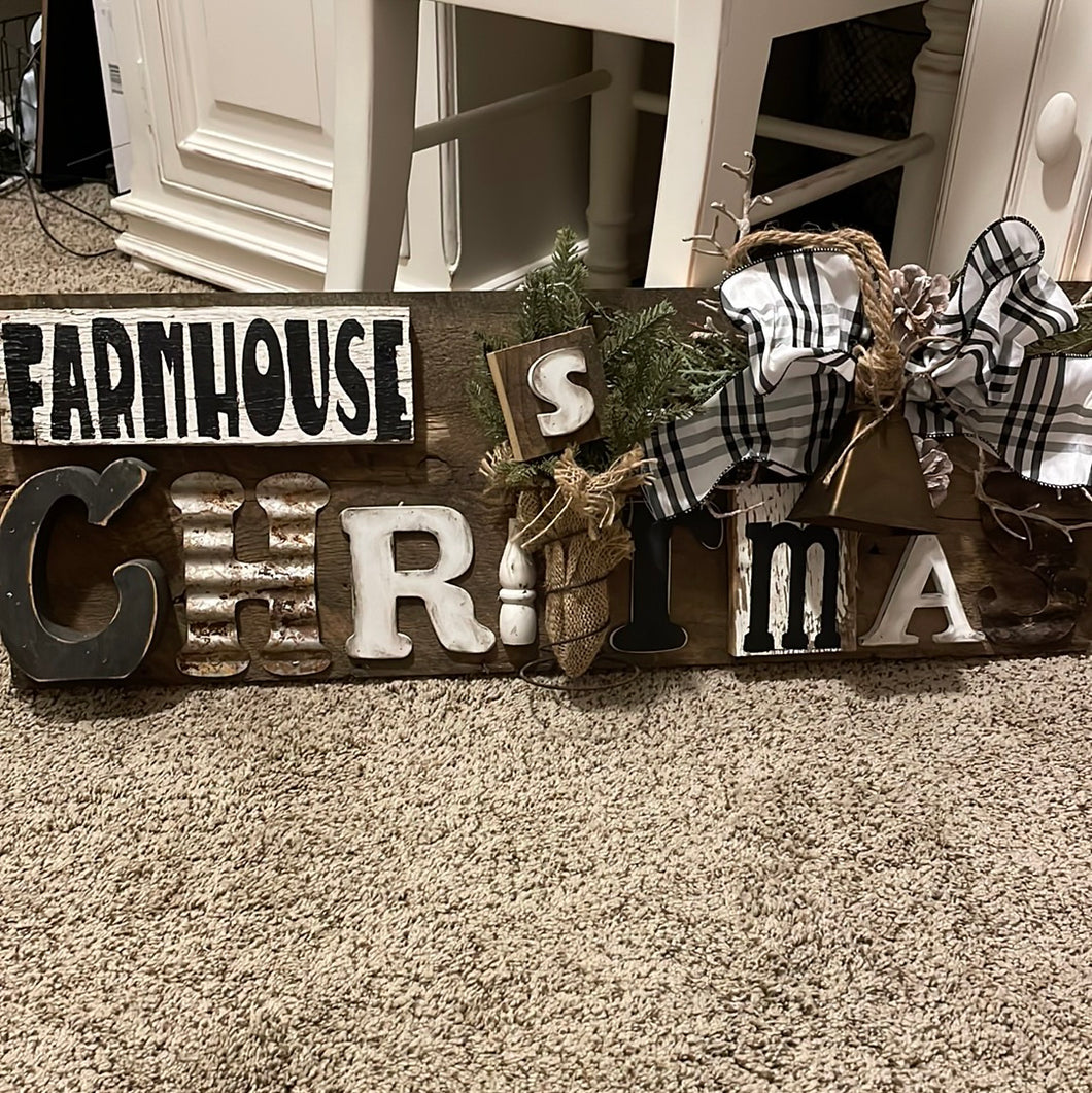 Farmhouse Christmas sign