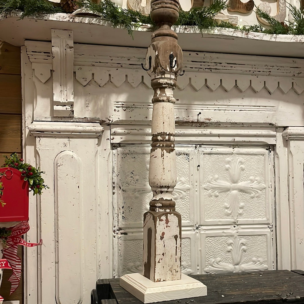 Chippy white stocking post holder