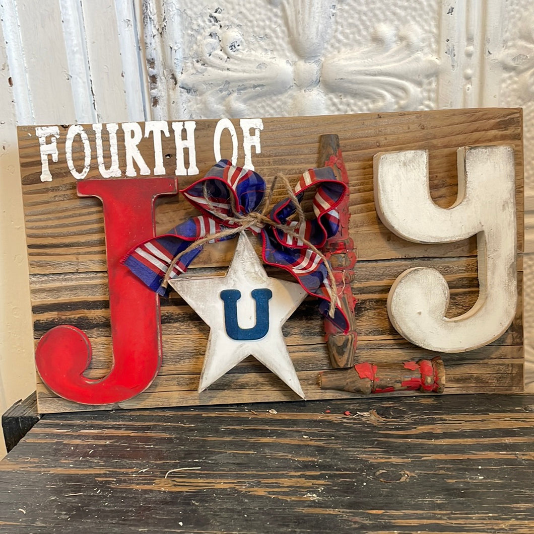 Fourth of July sign