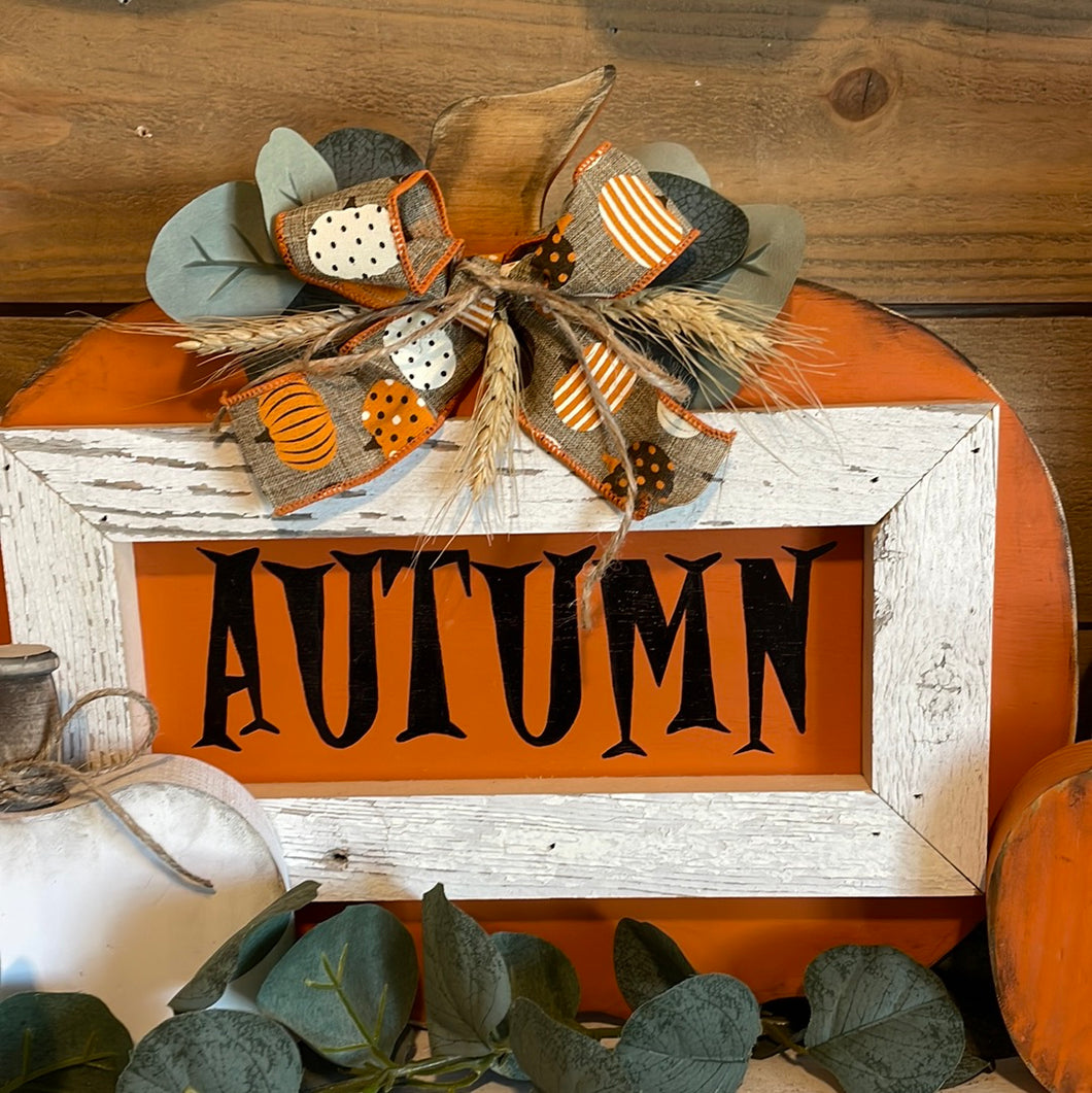 Orange autumn pumpkin