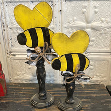 Load image into Gallery viewer, Set of 2 Bee spindles
