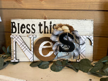 Load image into Gallery viewer, Bless this nest sign
