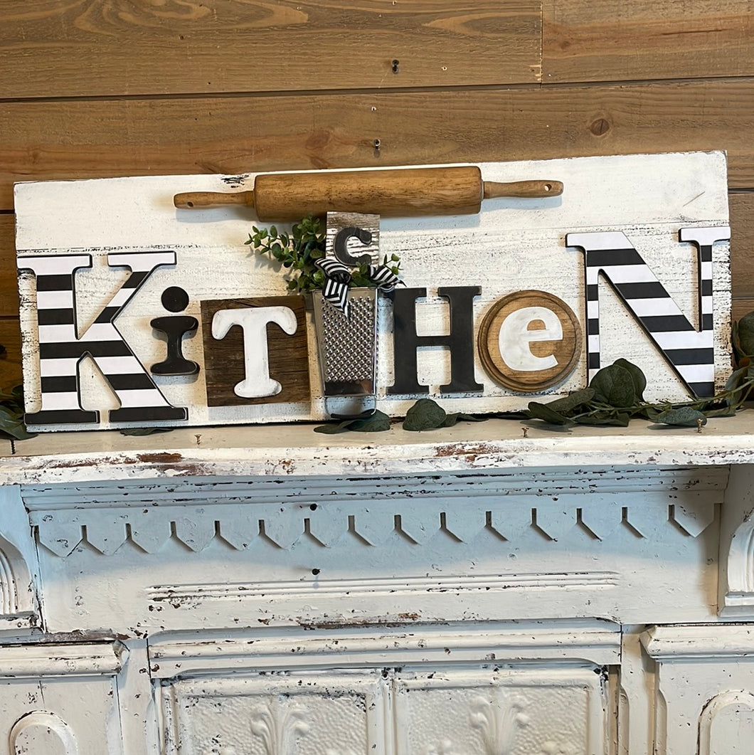Custom kitchen sign