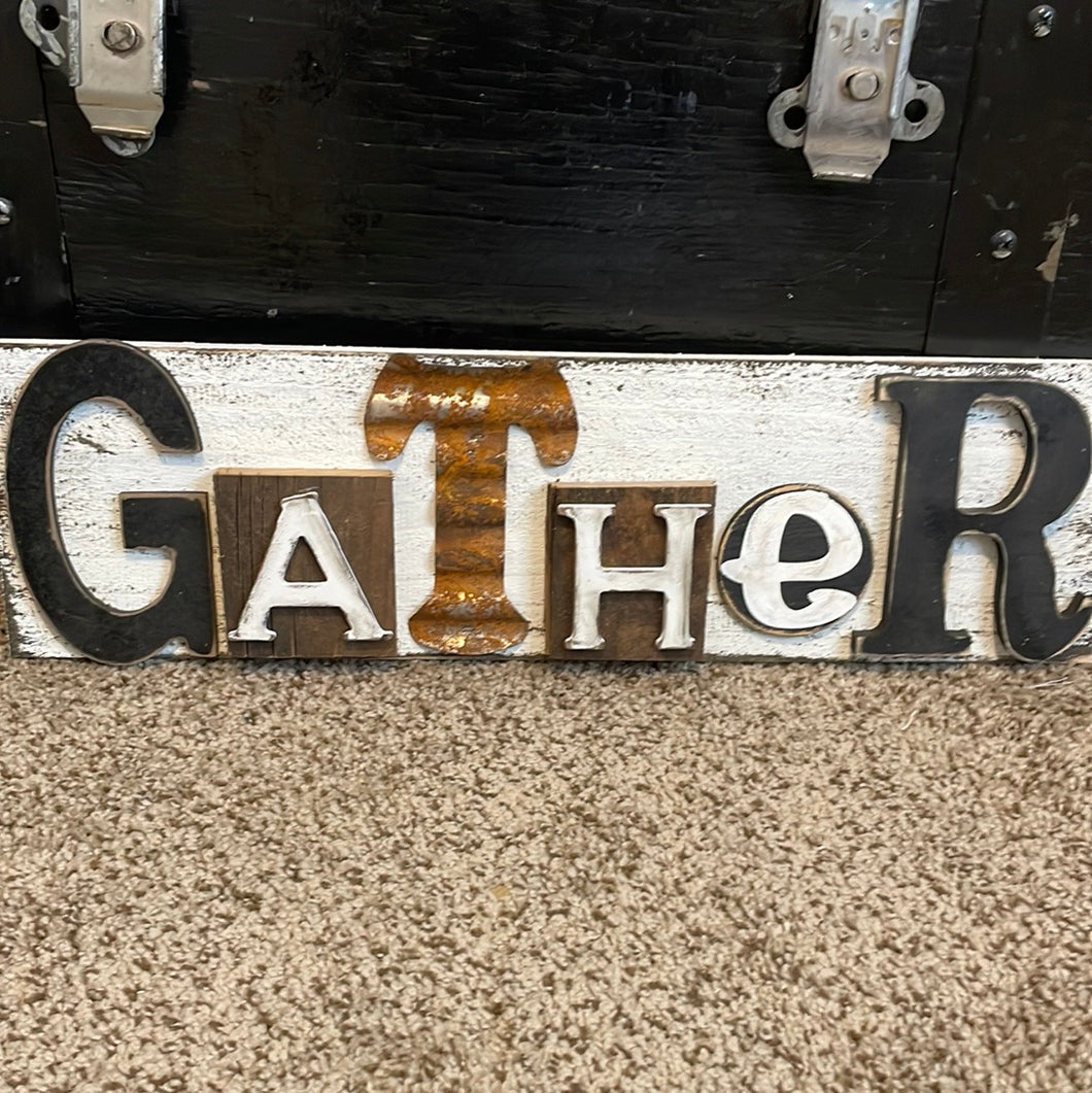 Small gather sign