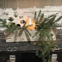 Load image into Gallery viewer, Chippy white wood centerpiece

