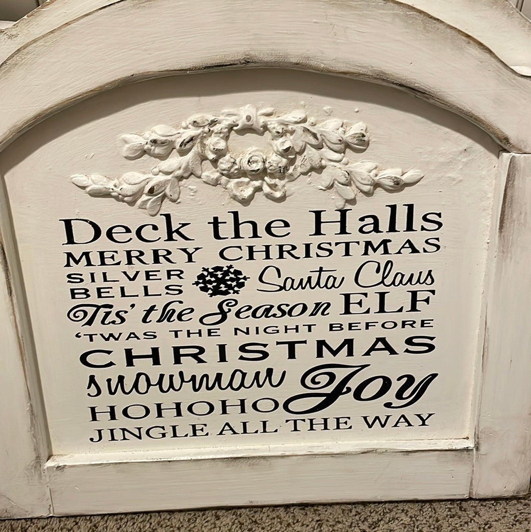 Deck the halls arch sign