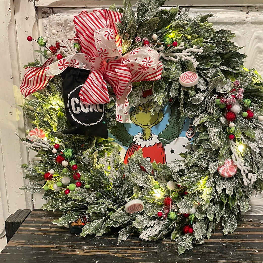 Grinch wreath