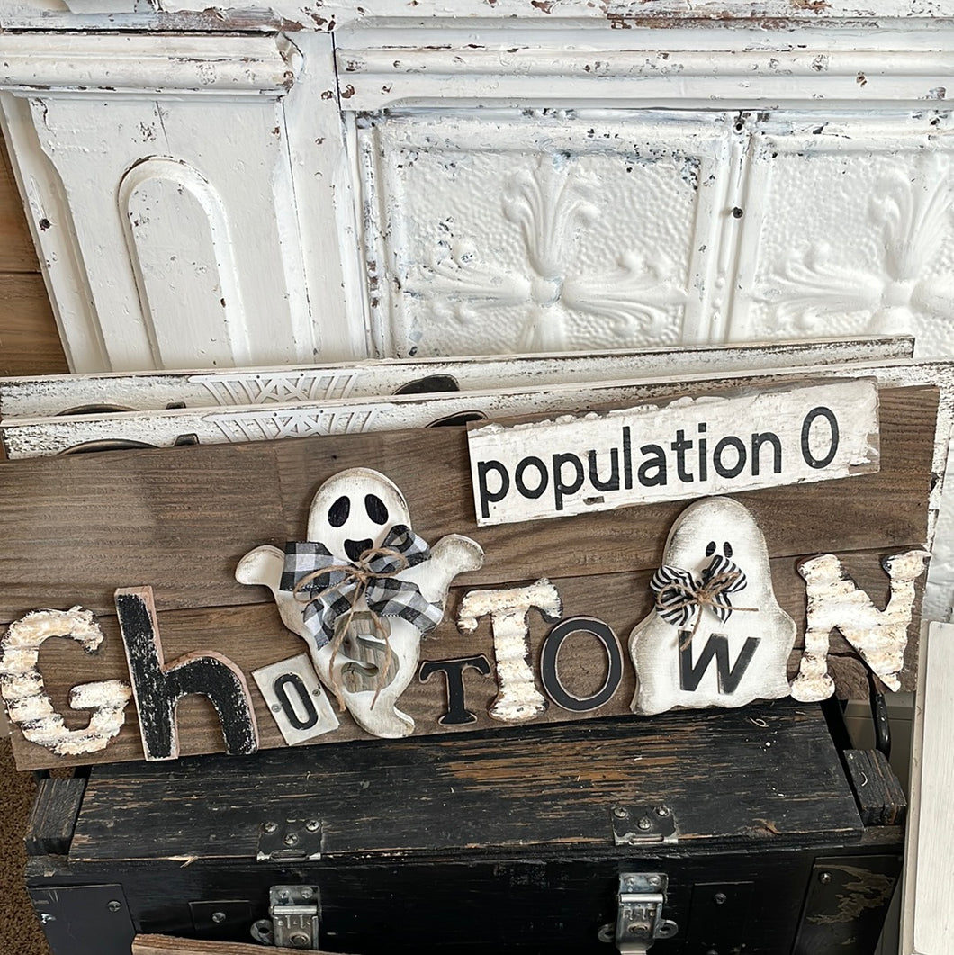 Ghost town sign