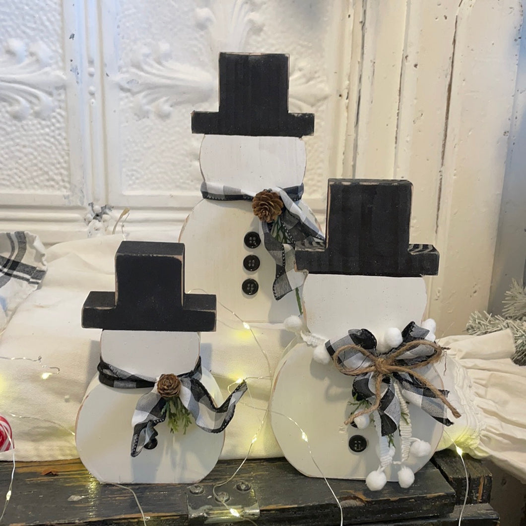 Set of 3 snowman
