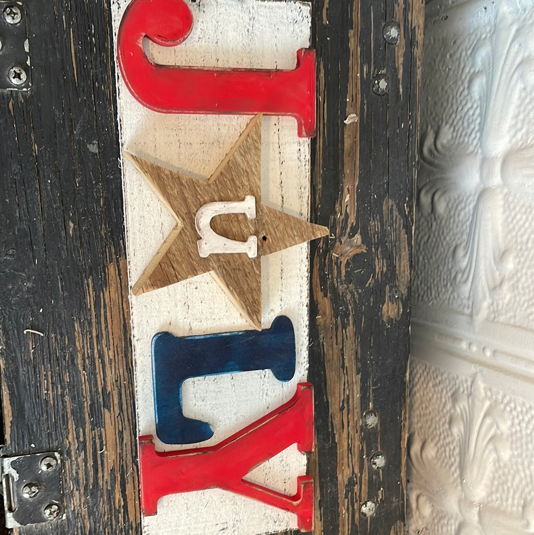 Small July sign