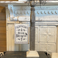 Load image into Gallery viewer, Dead and breakfast post with sign
