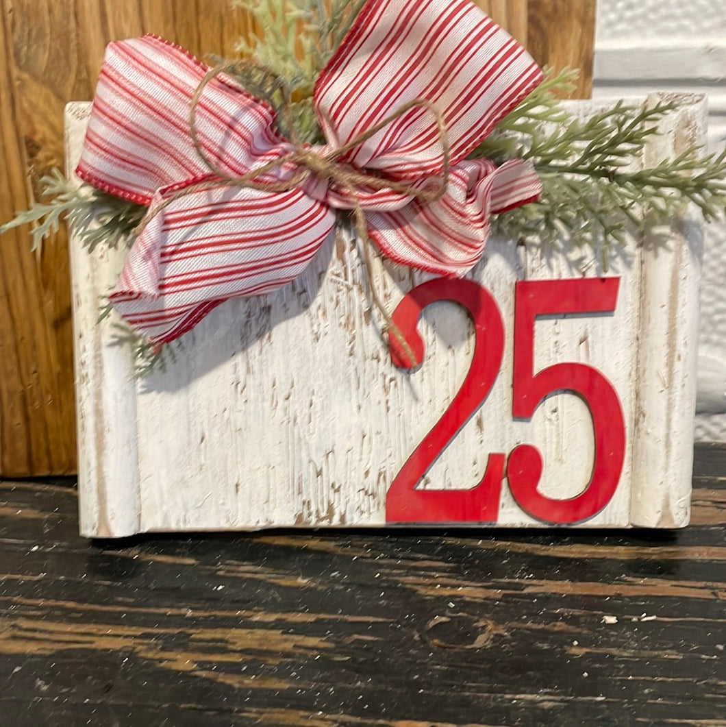 25 on antique molding piece