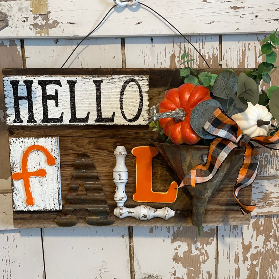 Hello fall w/funnel