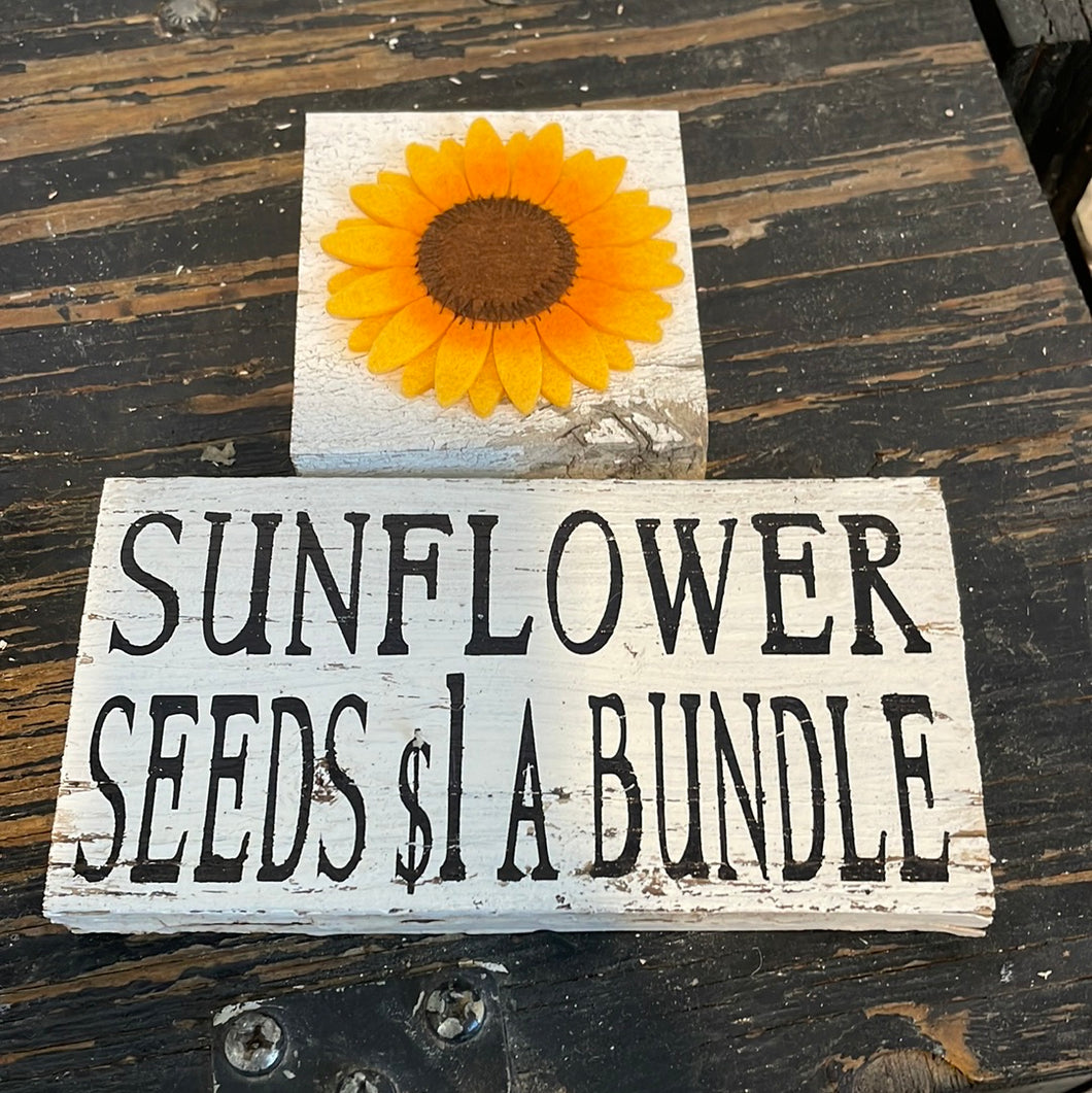 Sunflower tiered tray set