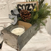 Load image into Gallery viewer, Old antique drawer Candle holder and arrangement
