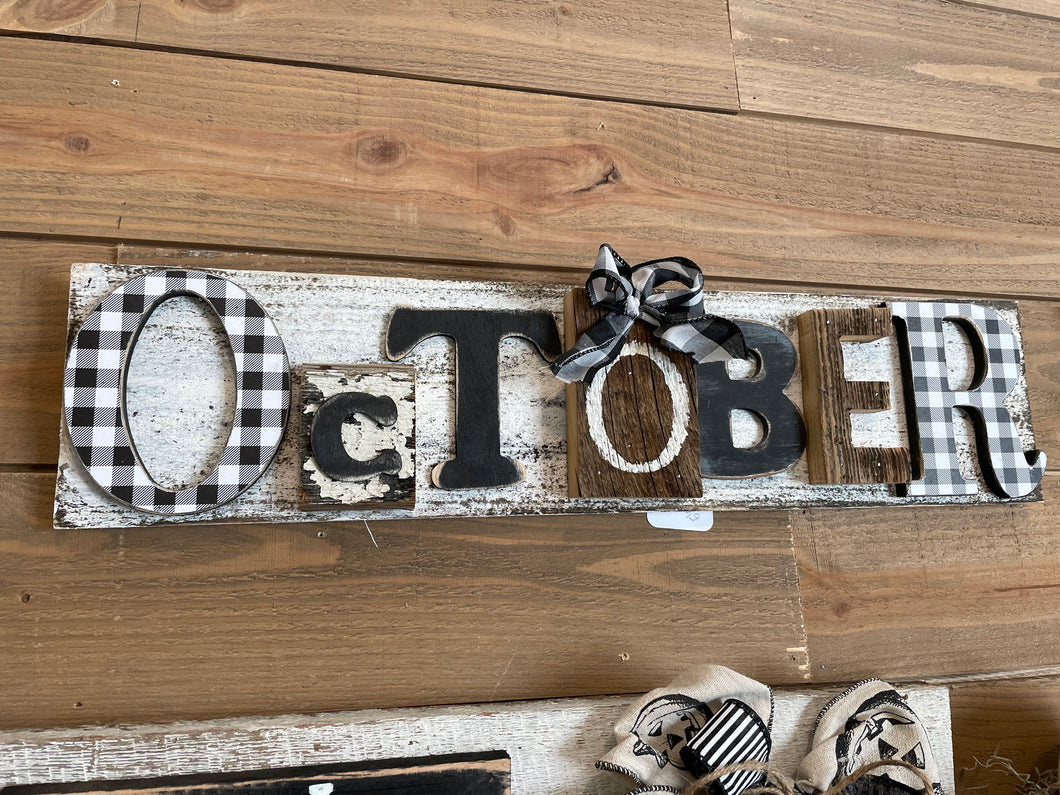 October sign