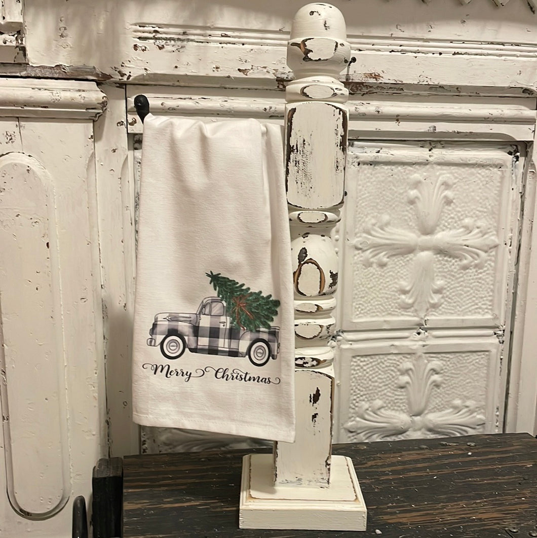 White towel holder