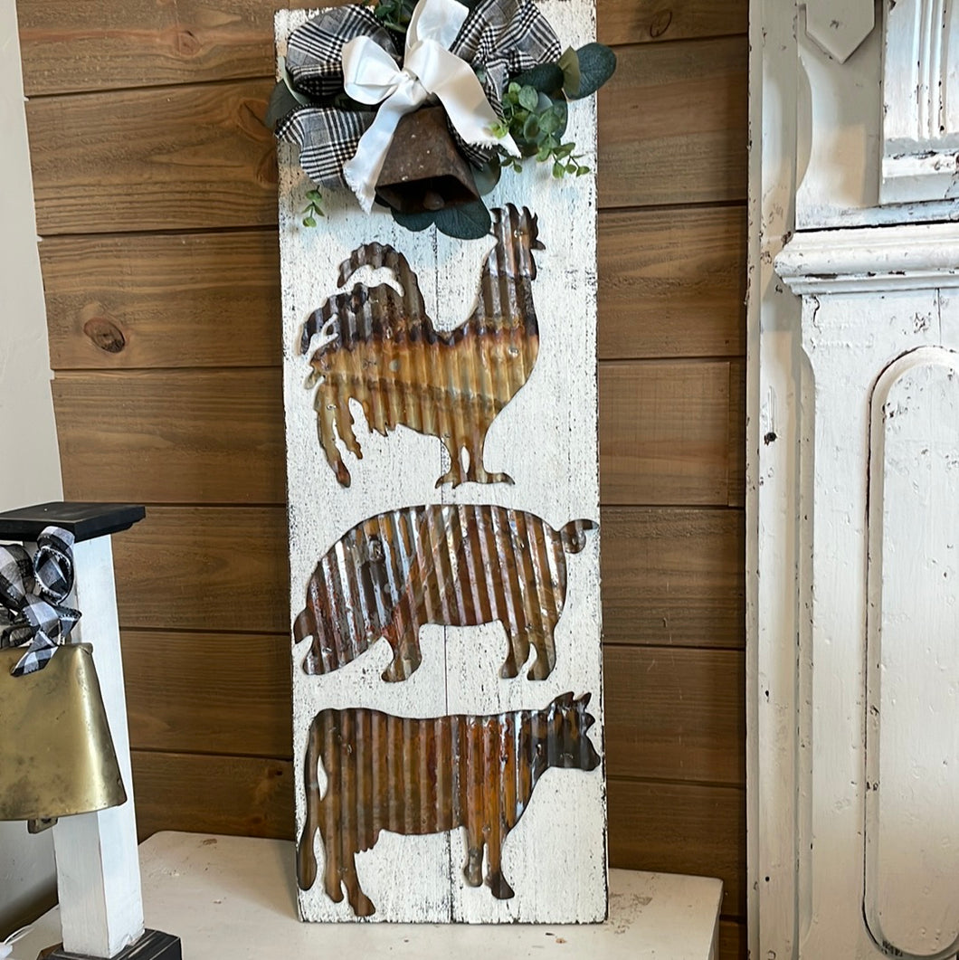 Farm animal sign
