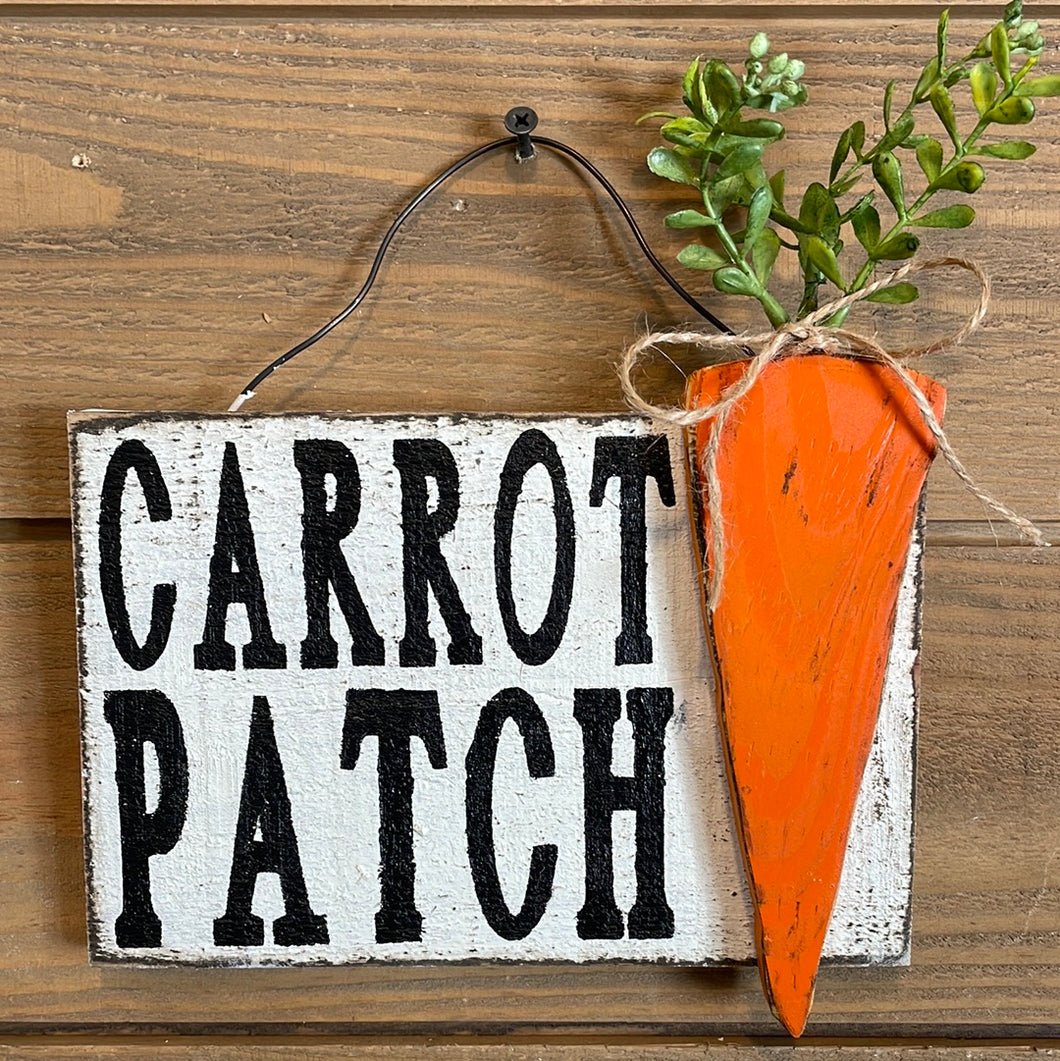 Carrot patch sign