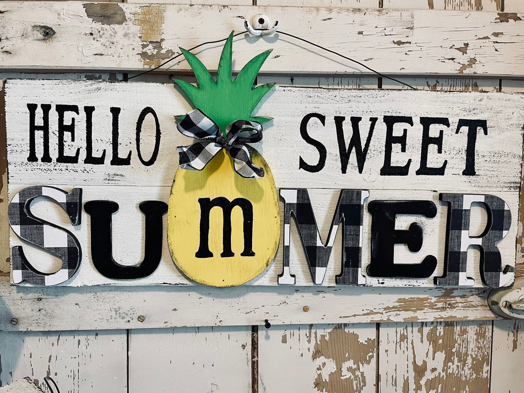 Hello Sweet Summer Plaid