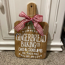 Load image into Gallery viewer, Gingerbread cutting board decor
