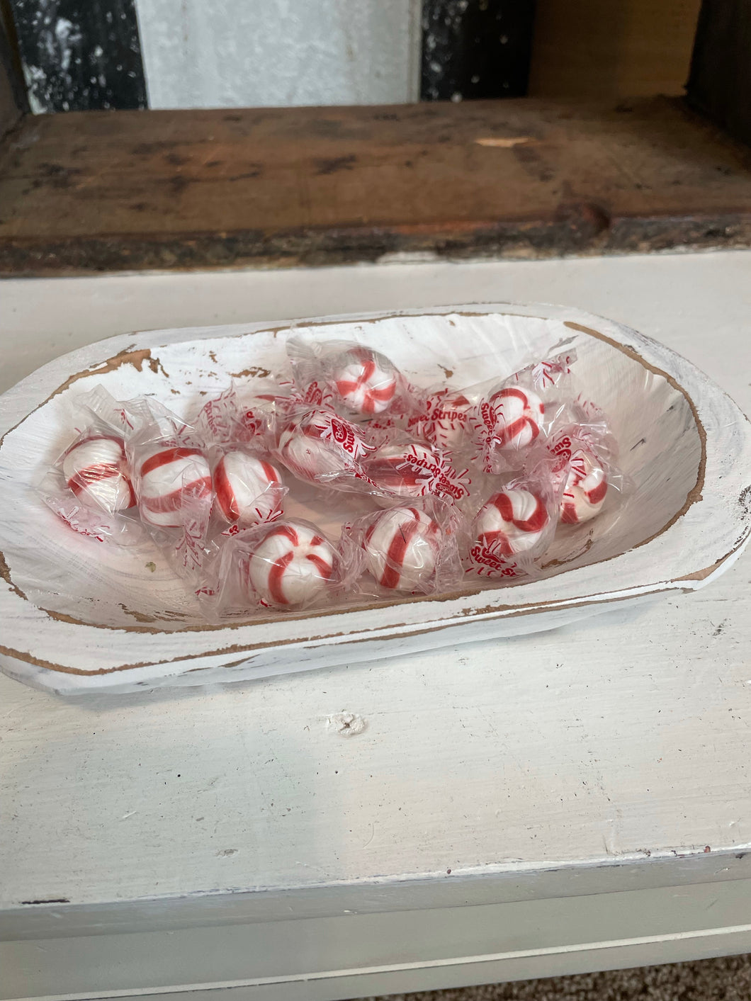 White candy bowl