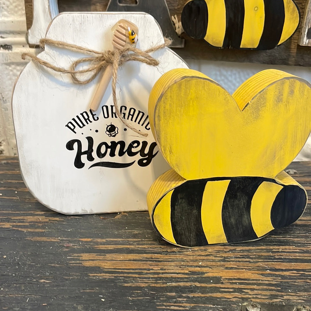 Honey jar and bee set