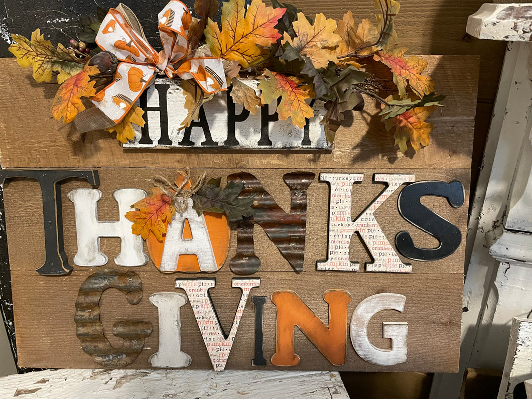 Thanksgiving sign