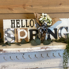 Load image into Gallery viewer, Hello Spring sign
